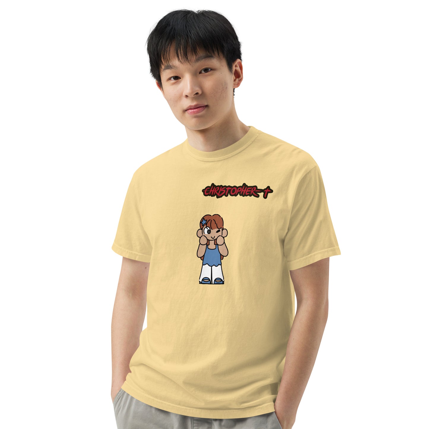 Christopher-T Unisex garment-dyed heavyweight t-shirt