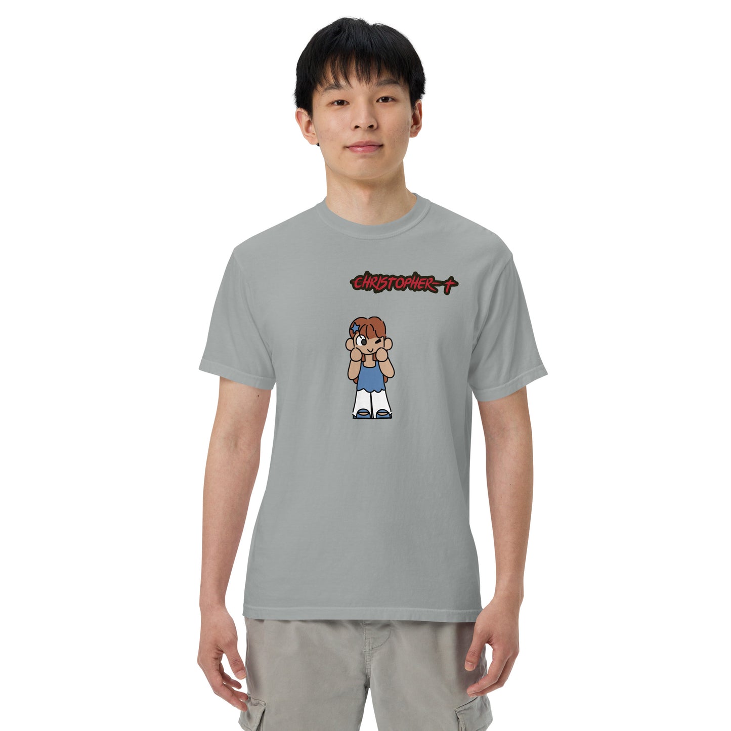 Christopher-T Unisex garment-dyed heavyweight t-shirt
